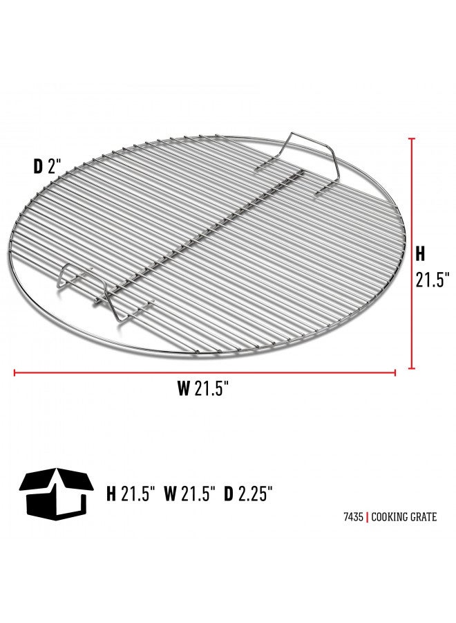 Weber Replacement Cooking Grate, fits 22" Charcoal Grills,Silver - Image 2