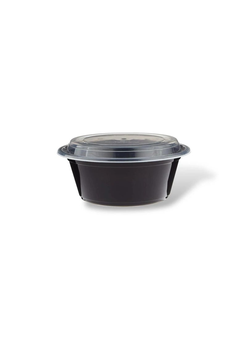 SKP Plastic Round Plastic Microwave Food Containers 32 oz (8 Pieces)  - Image 1