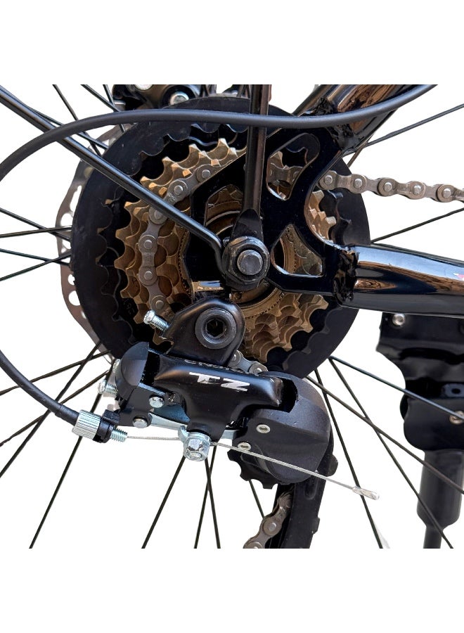 Dragon 26-Inch Multi-Purpose Bicycle with Front Basket & 21-Speed Gears - Image 2