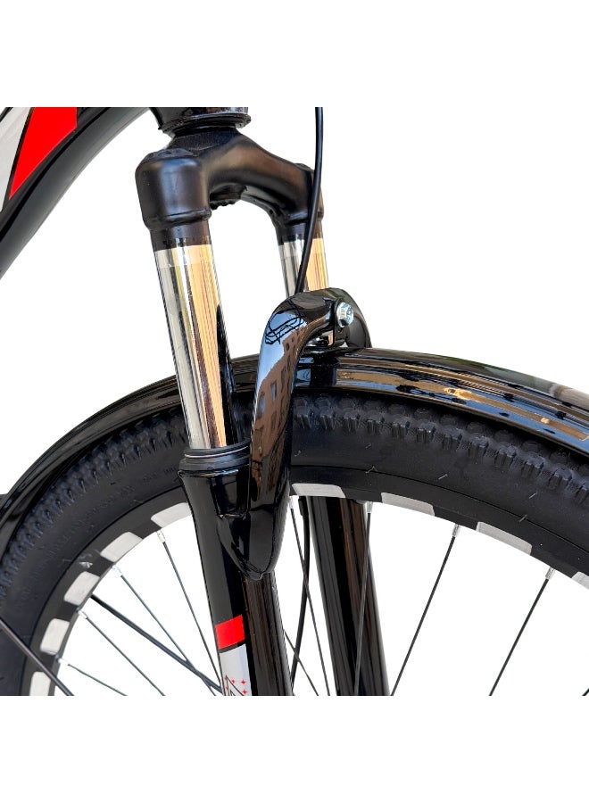 Dragon 26-Inch Multi-Purpose Bicycle with Front Basket & 21-Speed Gears - Image 5