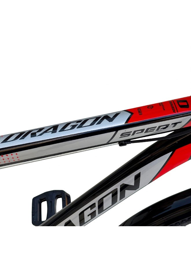 Dragon 26-Inch Multi-Purpose Bicycle with Front Basket & 21-Speed Gears - Image 4