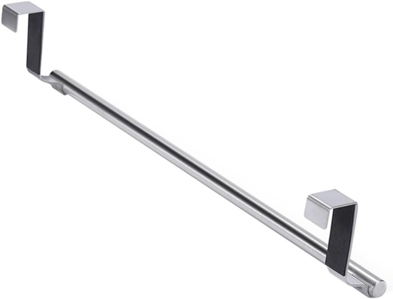 Garneck Stainless Steel Towel Rack Telescopic Rod Door Back Hanger Over Cabinet Bar - Image 1