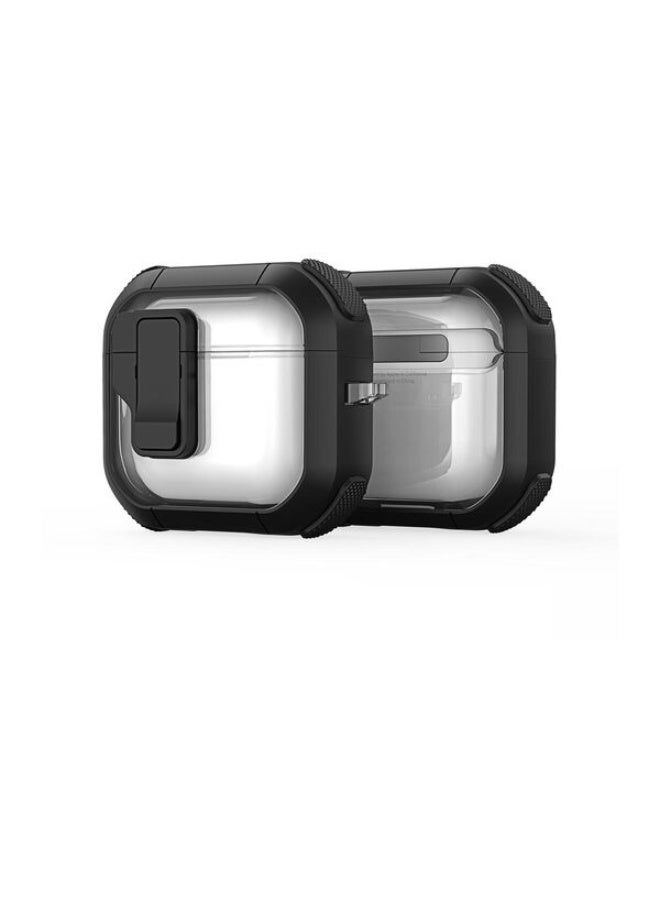 دوكس دوتشيز **حافظة دُكس دُوسِس من سلسلة PECN لسماعات AirPods 4 – باللون الأسود**