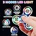 WELLVO LED Fidget Spinner for Kids Adults 2Pcs Light up Sensory Fidget Toys for Kids 48 812 Anxiety Stress Relief Classroom Prizes Glow in The Dark Hand Spinner Boys Girls Birthday Gifts - Image 4