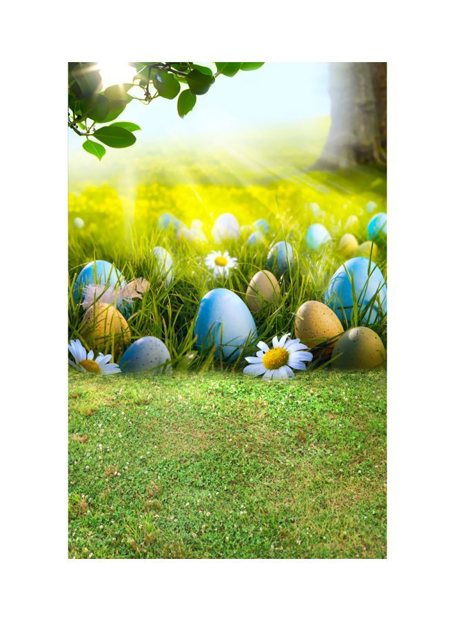 Loquat Eggs Themed Photography Background 0.9x1.5meter Green/Blue/White - Image 1