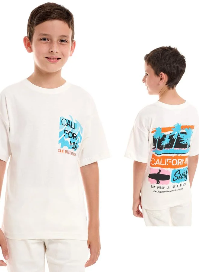 victor and jane victor and jane California Surf Graphic Print Oversized T-Shirt