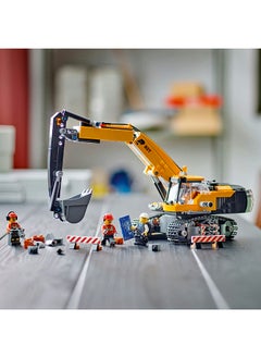 LEGO لعبة حفار المدينة الصفراء للبناء للأولاد والبنات فوق 8 سنوات، هدية عيد الميلاد أو عيد الميلاد للأطفال، شخصيات السائق والعامل والمهندس المصغرة للعب الممتع (633 قطعة) 60420  - Image 5