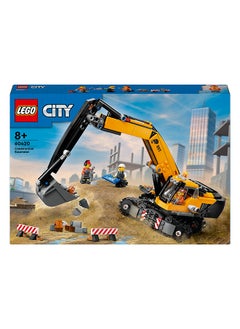 LEGO لعبة حفار المدينة الصفراء للبناء للأولاد والبنات فوق 8 سنوات، هدية عيد الميلاد أو عيد الميلاد للأطفال، شخصيات السائق والعامل والمهندس المصغرة للعب الممتع (633 قطعة) 60420  - Image 2