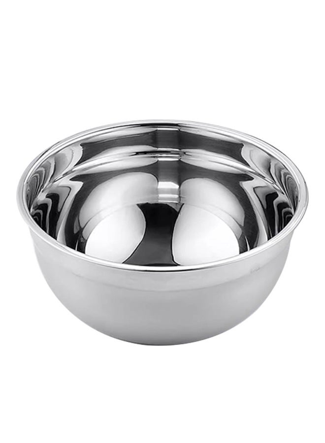 Export 304 Stainless Steel Salad Bowl Salad Basin With Lid Beat Egg Basin Seasoning Tank Food Soup Bowl Wholesale-Specifications:20cm-Color:201 True Color (0.5mm)