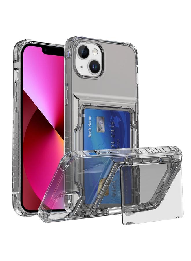 اس-توب جراب لهاتف iPhone 13، جراب هاتف شفاف للغاية مزود بفتحة للبطاقة - Image 1