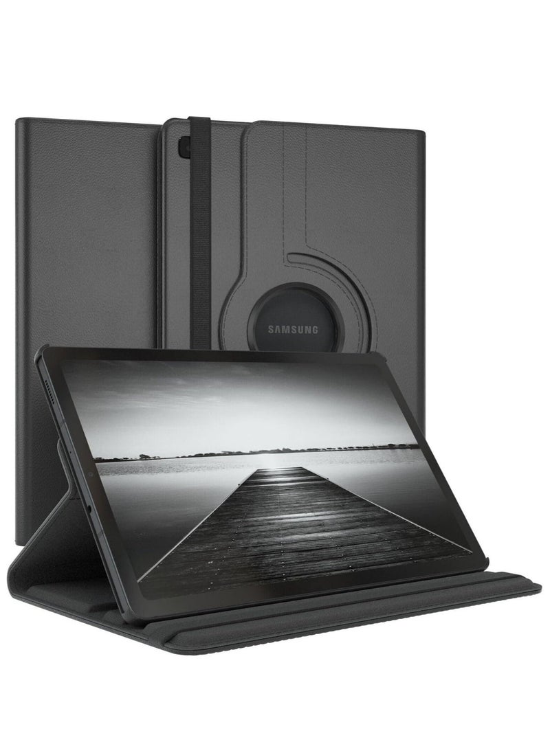 Generic - Rotating Case for Samsung Galaxy Tab A7 10.4 (2020/2022) 【T500/T505/T507/T509】 | 360-Degree Stand with Auto Sleep/Wake | Folio Leather Smart Tablet Cover (Black) - Image 1