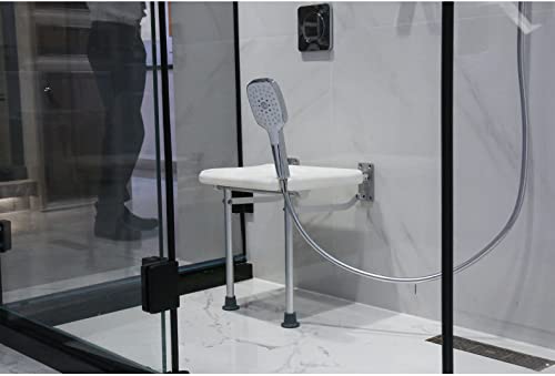 Aquieen Wall Mounted Folding Shower Seat Pluma (BA 8444) - Image 5