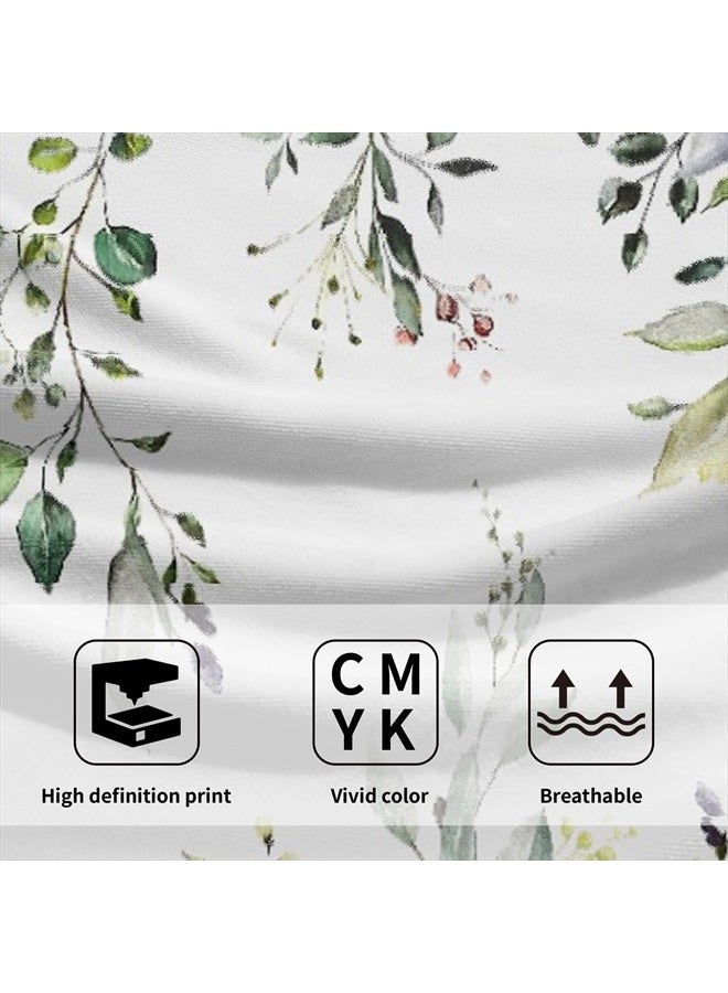 Giwawa Green Eucalyptus Hand Towels Set of 2 Sage Leaves Soft Absorbent Small Bath Towel Kitchen Dish Guest Towel for Bathroom Hotel Gym Spa - Image 3
