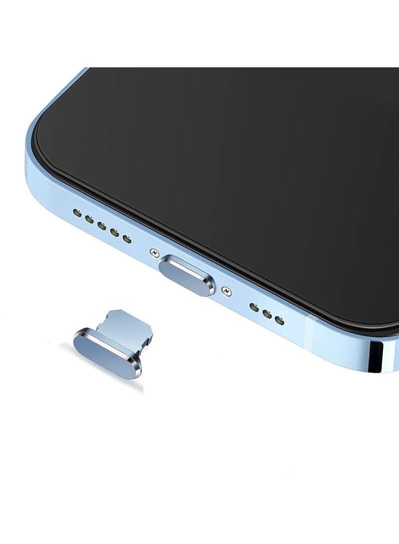 Phone Port Protection Plugs – 5-Piece Set – Elegant Design with Effective Dust and Dirt Seal -Petroleum Blue