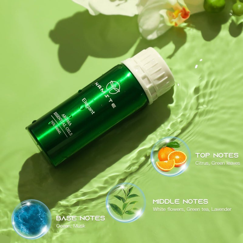 NAMSTE Aroma Essential Oil, 100ml Elegant Collection Scents Diffuser Oil, 100% Pure Natural Essential Oils, Blend of Citrus, Lavender, Musk for Home Aroma Device - Image 2