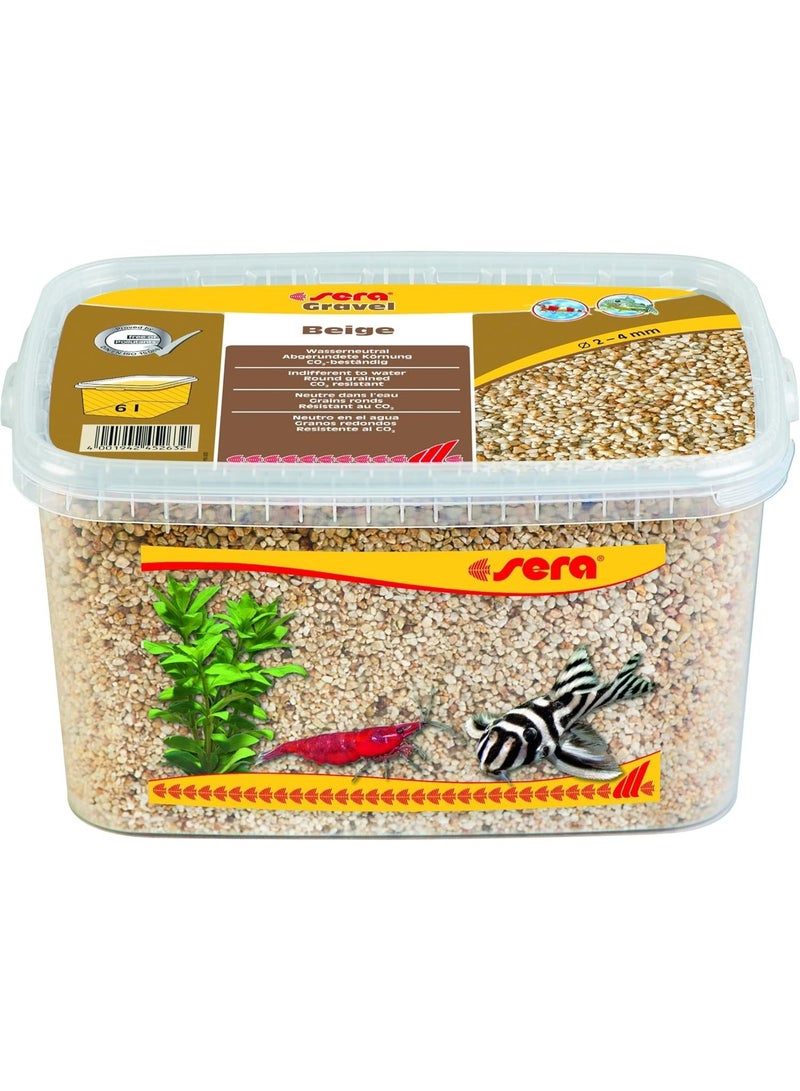 Sera Gravel Beige 2-4 mm 6,000 ml - Beige Natural Gravel Diameter 2-4 mm For All Freshwater And Saltwater Aquariums - Image 5