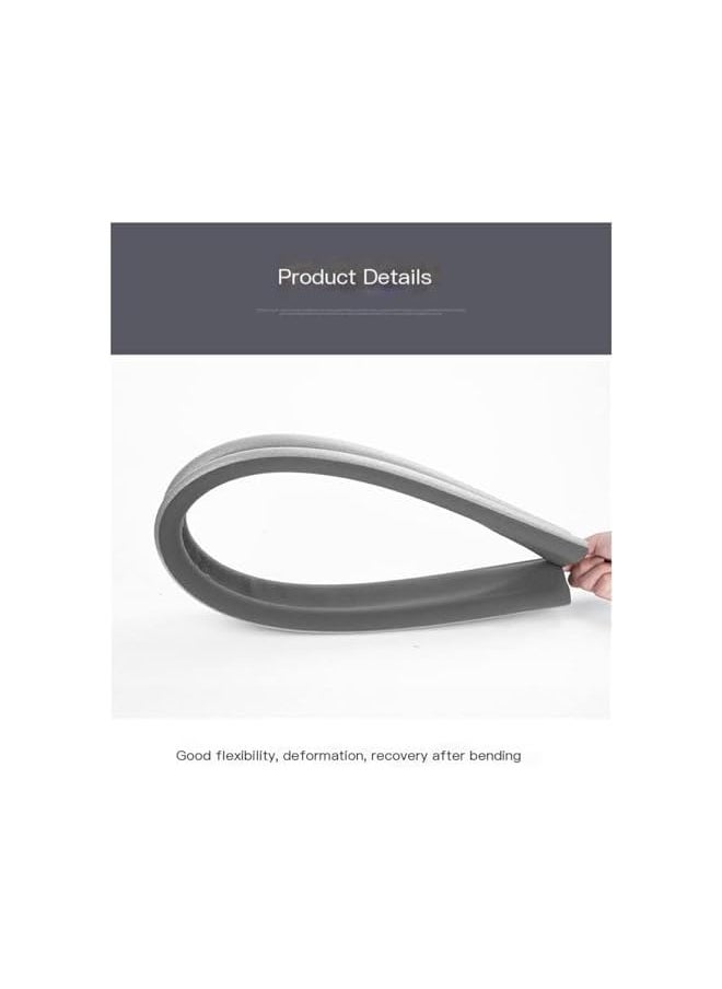 PROMASS - promass Twin Door Draft Stopper, Double Side Under Door Bottom Seal Strip Noise Blocker | Door Sweep Draft Blocker for Door | 10 * 95cm | Brown - Image 1