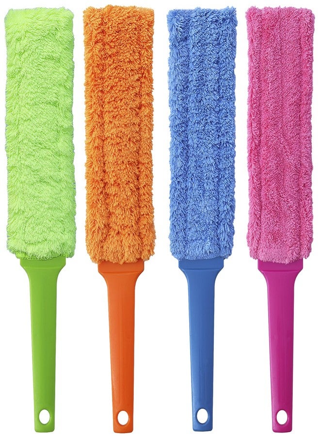 HDongany 4 Pack 15" Microfiber Feather Duster, Gap Duster, Blind Duster, Hand Duster for Cleaning Gap, Blinds,Furniture,Computers,Keyboards,Car Interiors - Image 1
