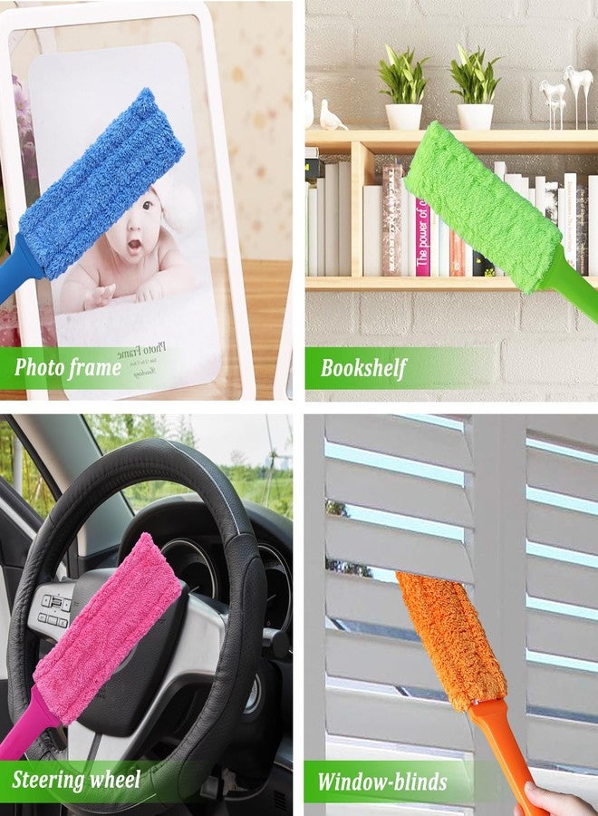 HDongany 4 Pack 15" Microfiber Feather Duster, Gap Duster, Blind Duster, Hand Duster for Cleaning Gap, Blinds,Furniture,Computers,Keyboards,Car Interiors - Image 3