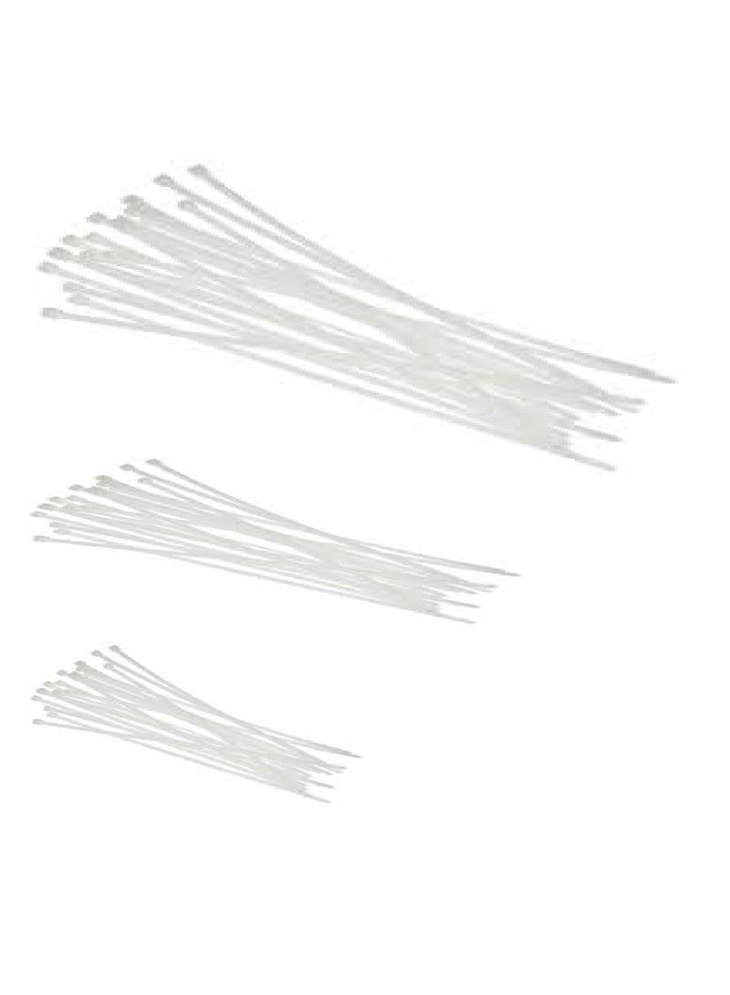 10pcs 300mm Nylon Cable Ties + 10pcs 200mm Nylon Cable Ties + 10pcs 100mm Nylon Cable Ties - Image 1