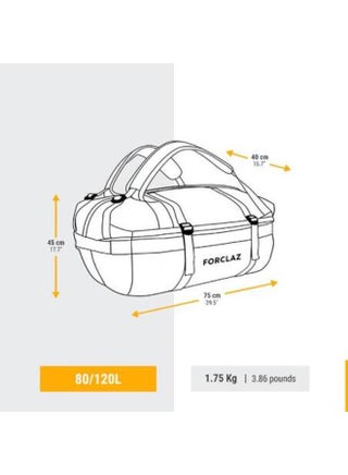 FORCLAZ ​Trekking Carry Bag 80 L to 120 L DUFFEL 500 EXTEND