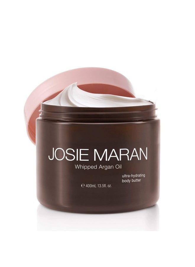 josie maran - Whipped Argan Oil Body Butter (13.5Oz) Nourishing Body Cream Quickabsorbing Moisturizer Organic Argan Oil From Morocco - Image 1
