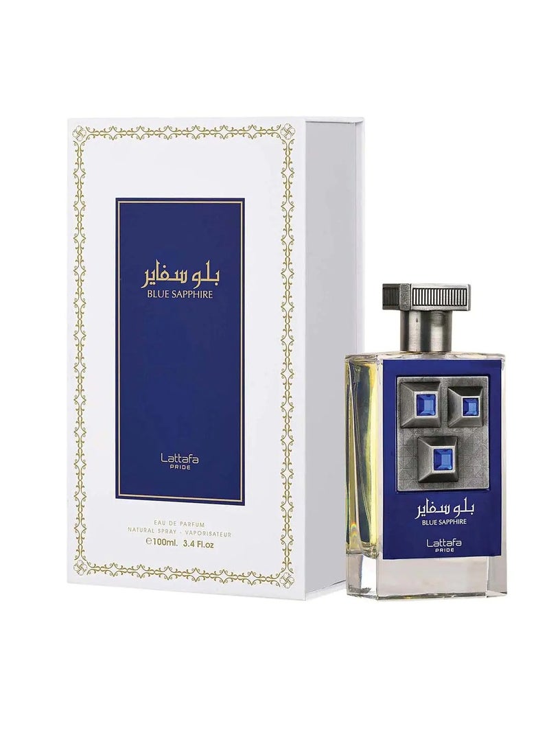 Lattafa PRIDE Blue Sapphire Eau De Parfum - 100ml | Bold and Sophisticated Fragrance for unisex