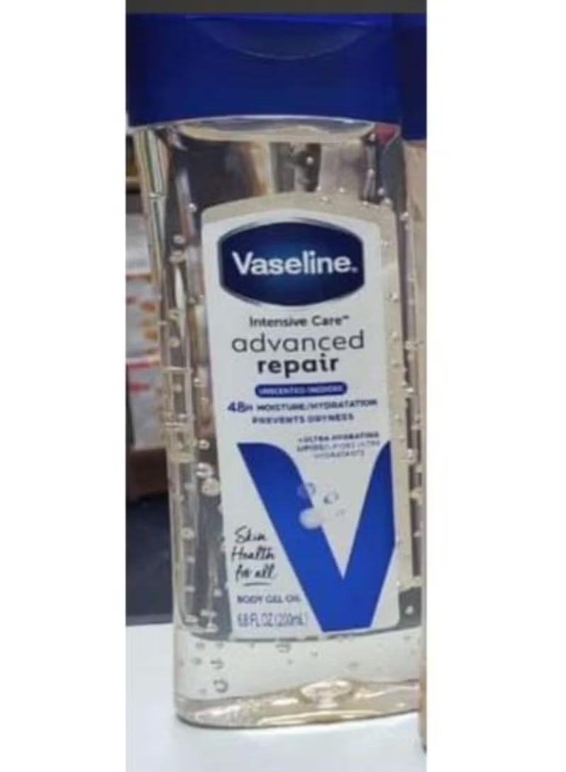 Vaseline Advanced Repair Oil-Free Jelly, Unscented, 200ml