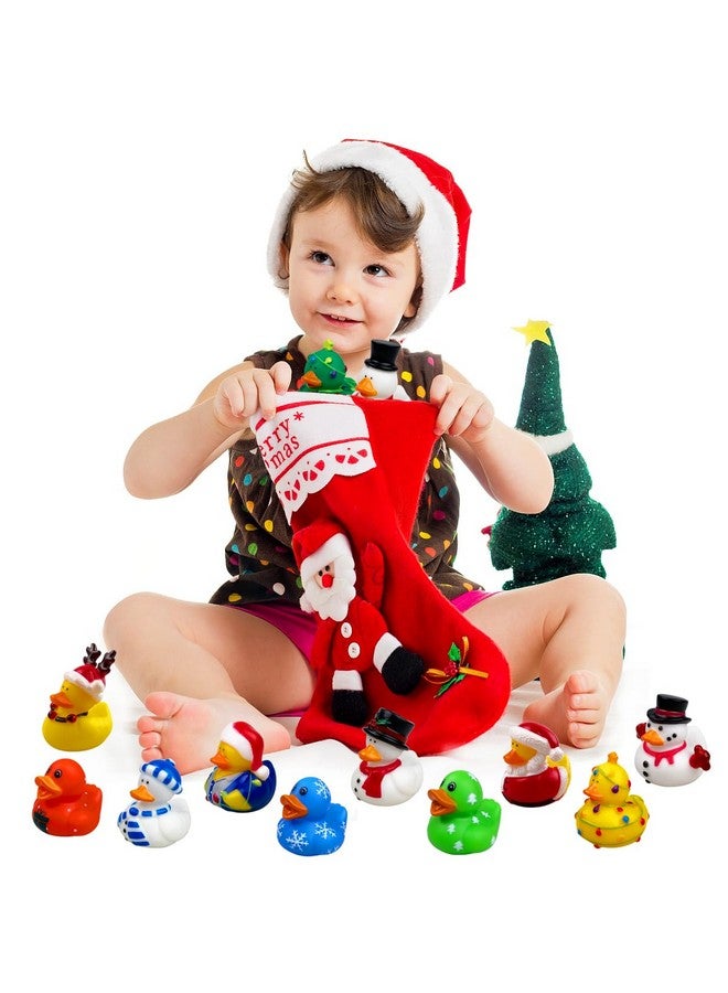 QINGQIU 24 Pack Christmas Rubber Ducks Jeep Bath Toys For Kids Boys Girls Toddlers Christmas Party Favors Stocking Stuffers Gifts - Image 5