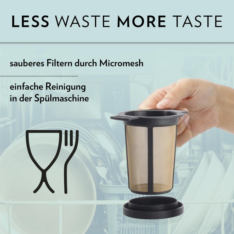 Finum Reusable Stainless Steel Coffee and Tea Infusing Mesh Brewing Basket, Large, Black - Image 5