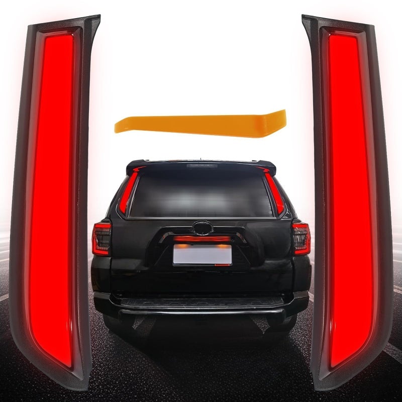 BreTrewri LED Rear Trunk Tail lights For Toyota 4Runner 20102023 Rear Pillar Brake Light Lamp AssemblyPlayPlug Pillar Brake Led - Image 3