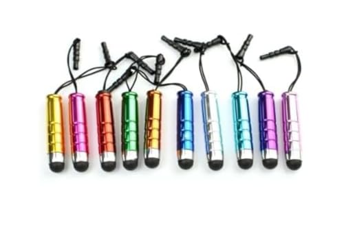 Dwuww 10Pcs Mini Stylus Pens Capacitive Resistive Touchscreen Pens Retractable Stylus Pens Touch Pen for Smartphone Tablet Pc Phones Random Color Clever Treatment Accessories - Image 1