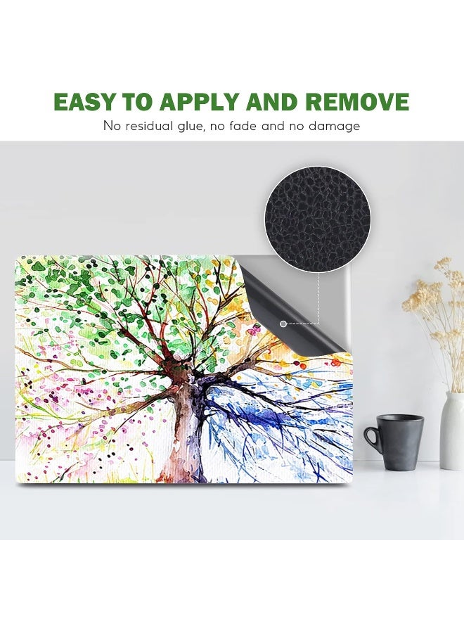 Home Trove Dinky Laptop Skin Sticker Decal, 12" 13" 13.3" 14" 15" 15.4" 15.8 Inch Laptop Universal Reusable Vinyl Skin Stickers Cover Art Decal Notebook Pc Personalized Protector-Colorful Tree  - Image 5