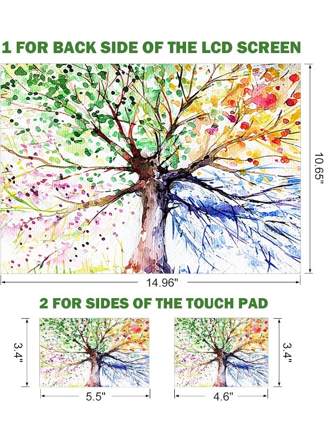 Home Trove Dinky Laptop Skin Sticker Decal, 12" 13" 13.3" 14" 15" 15.4" 15.8 Inch Laptop Universal Reusable Vinyl Skin Stickers Cover Art Decal Notebook Pc Personalized Protector-Colorful Tree  - Image 2