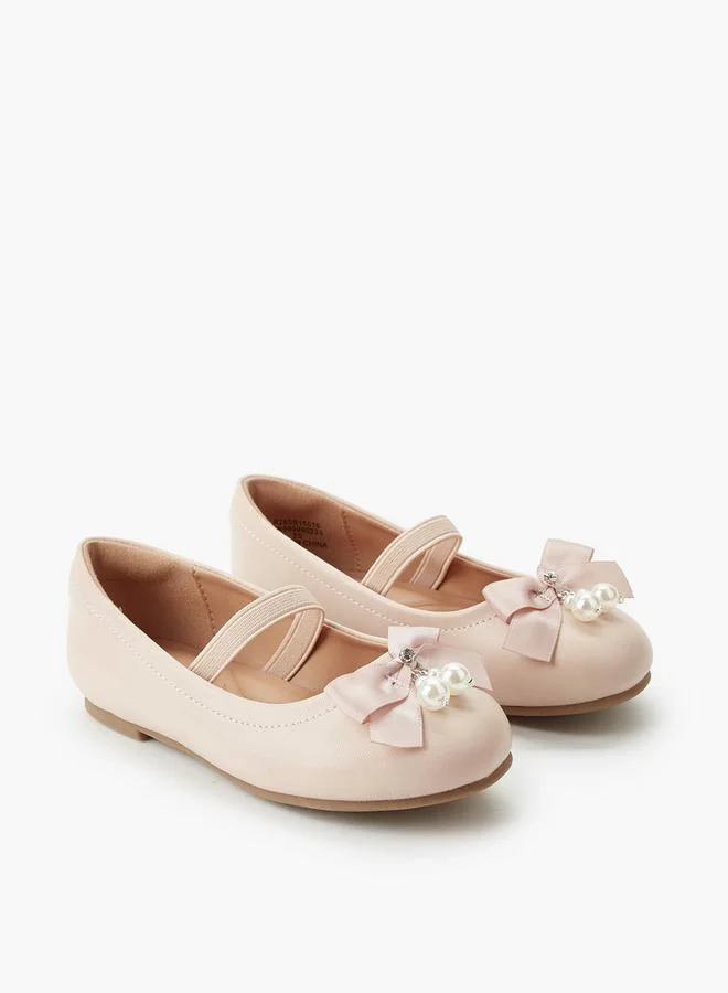 Juniors Girls Elastic Strap Ballerina Shoes