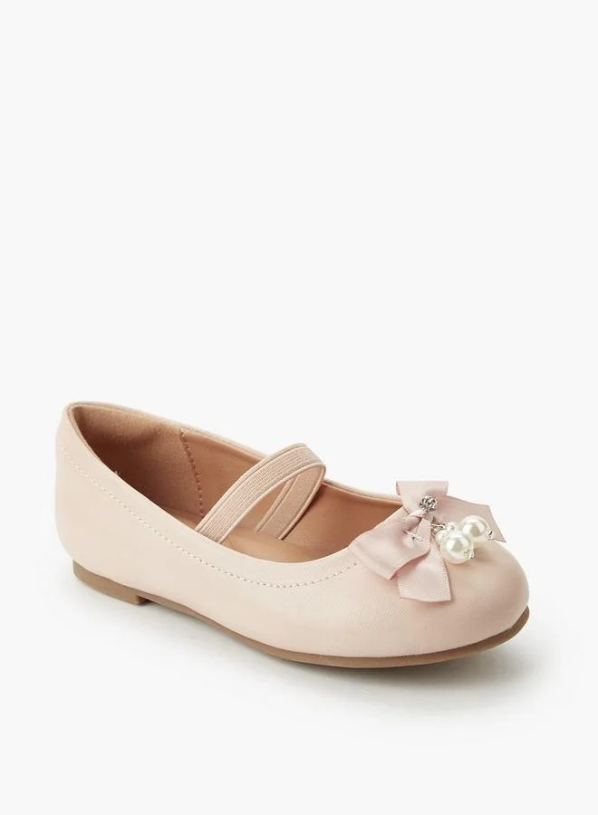 Juniors Girls Elastic Strap Ballerina Shoes