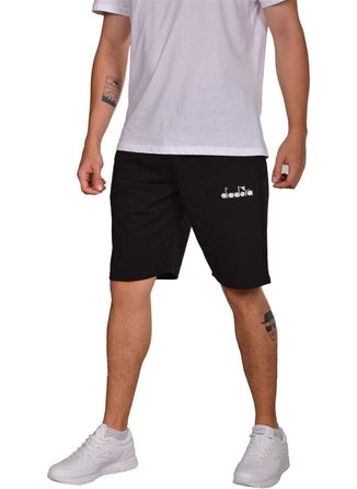 DIADORA Mesa - Black Cotton Sports Shorts - mesa  - Image 1