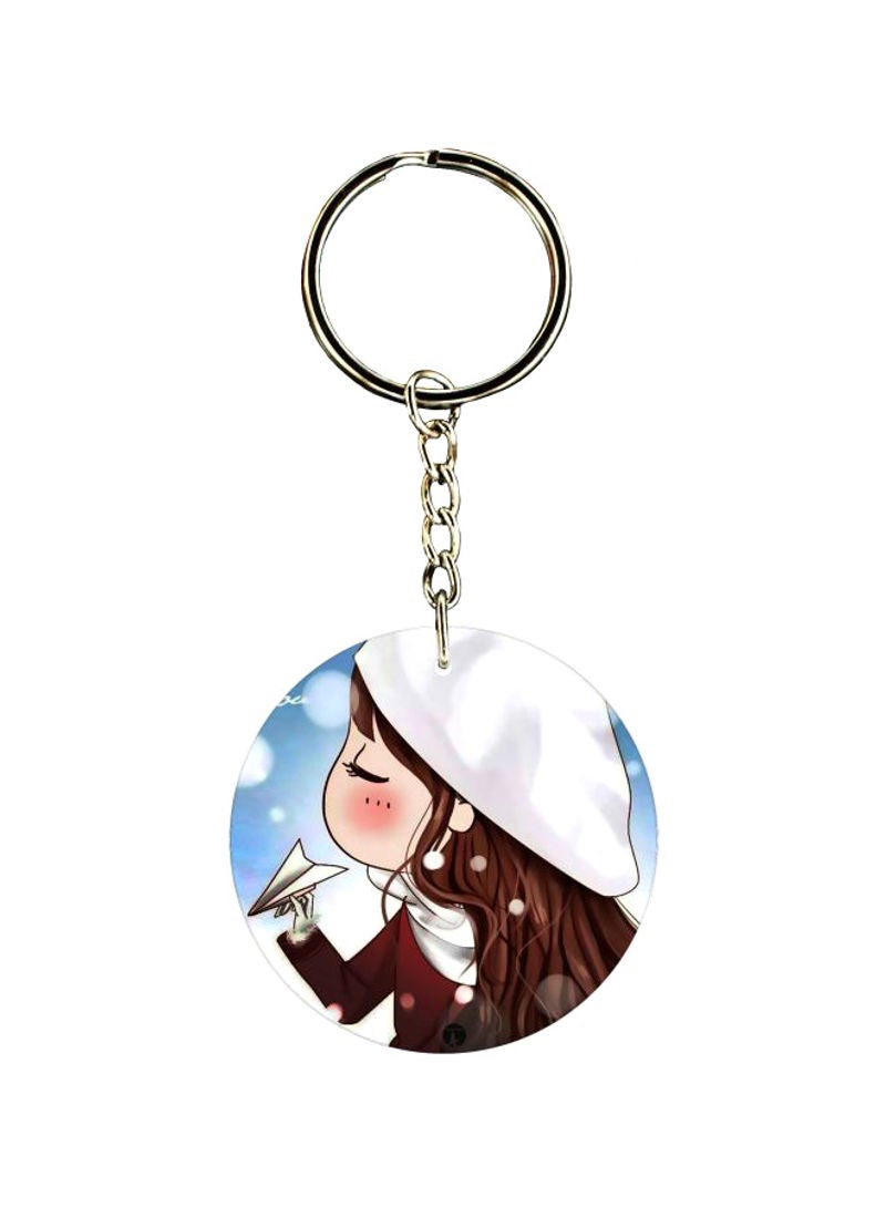 RKN Girl Printed Keychain