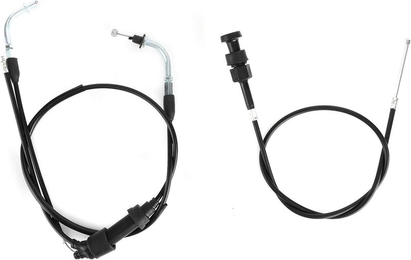 Chock Throttle Cable Assembly for PW50 PW 50 Dirt Bike PY50, Replacement Accelerator Cable Kit with Steel Core and PVC Sheath, Compatible with Peewee Coyote - Image 1