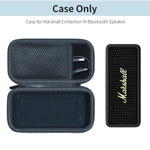 Wanaiha Case for Marshall Emberton III/Emberton II Portable Bluetooth Speaker, Black(Only Case) - Image 2