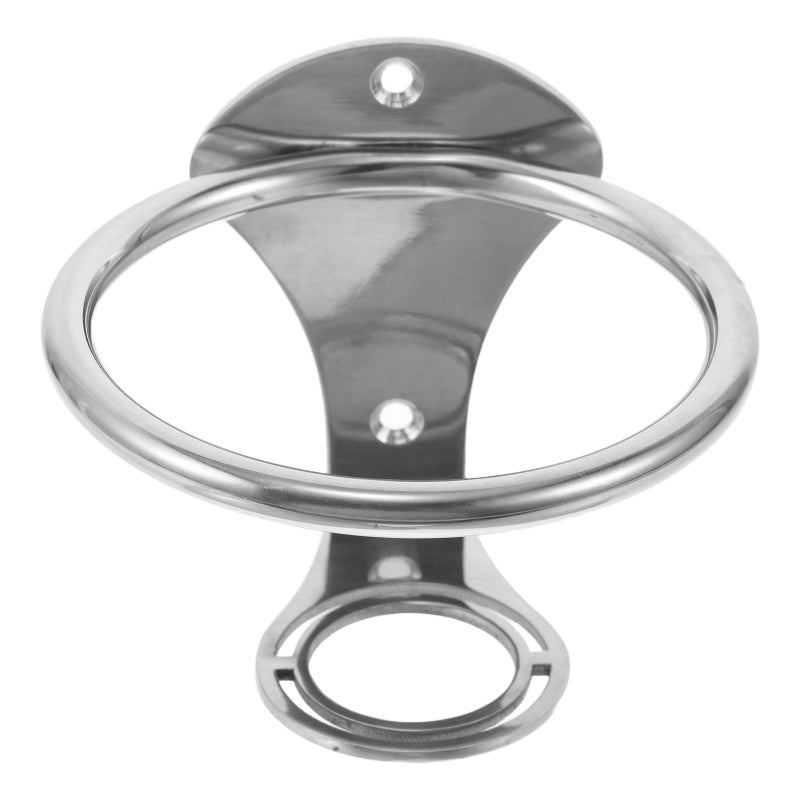 Marine Cup Holder: Stainless Steel Beverage Ring For RV And Yacht - Space-Saving Drink Organizer With Mirror Polished Finish - 1Pcs - Image 1