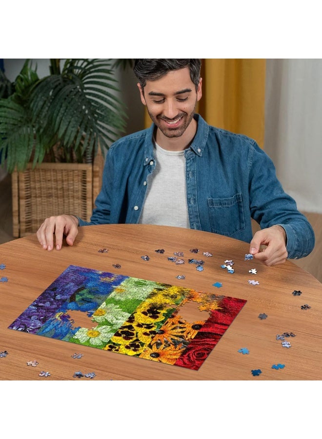 Ravensburger Floral Reflections 500 Piece Jigsaw Puzzle â€“ Premium Quality Puzzle for Adults and Teens, Softclick Precision Fit, Vibrant Floral Artwork, Stress Relief and Mindful Indoor Activity Gift | 12000213-0 - Image 3