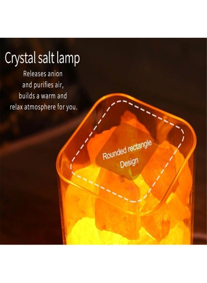 USB Crystal Salt Night Light White/Clear/Pink 11x11centimeter - Image 3