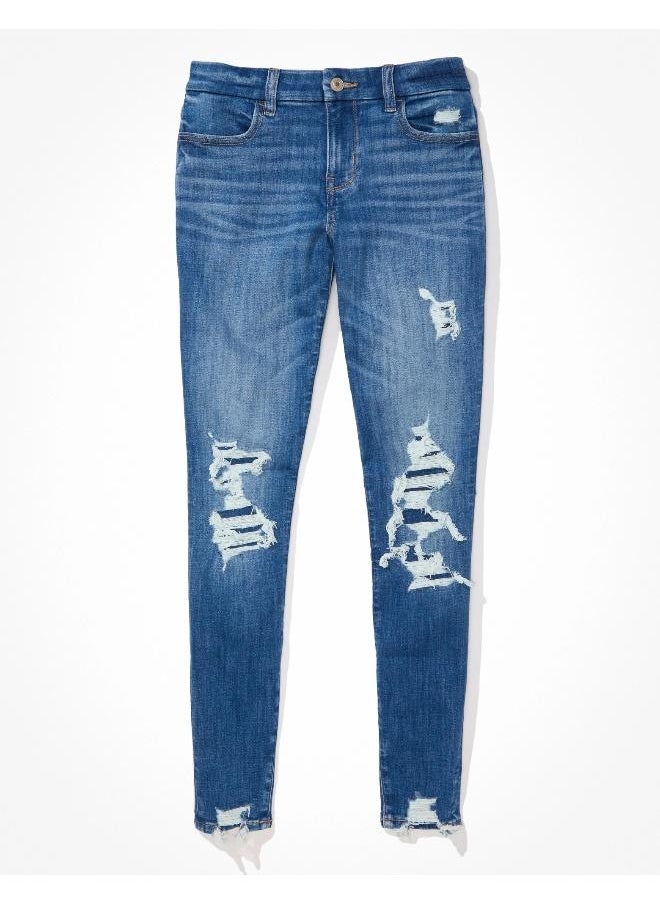 American Eagle - AE Next Level Patched Low-Rise Curvy Jegging - Image 1