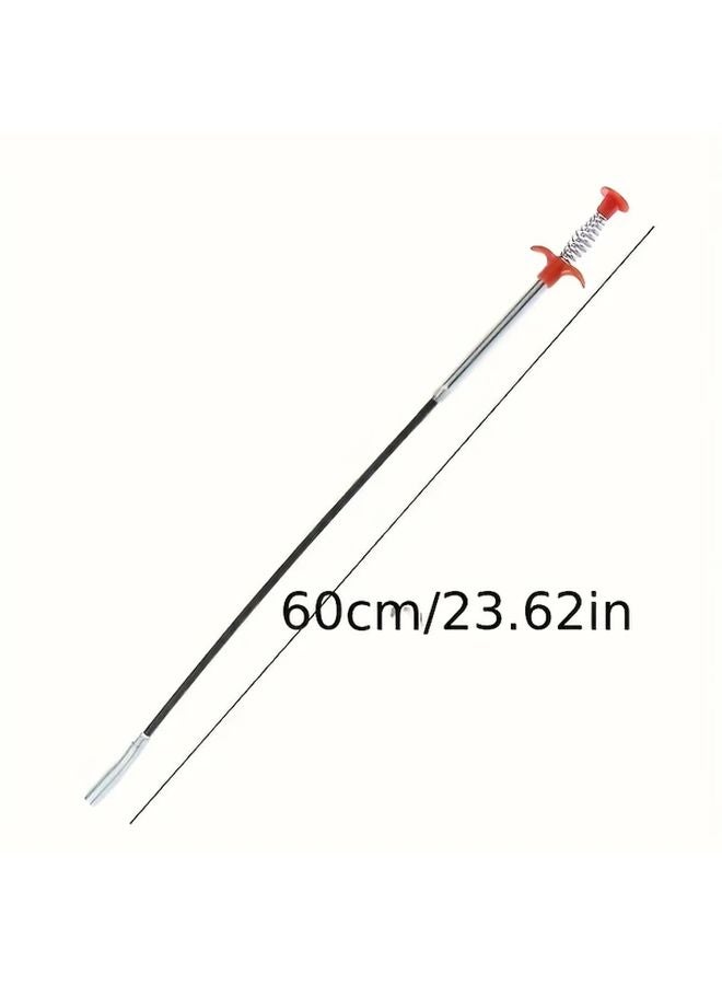 23.62 Inch Drain Pipe Opener Tool 4 Claw Metal Flexible Grabber For Sink Toilet Clog - Image 3