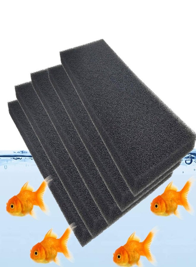 VAYINATO® Aquarium Black Bio Sponge Uncut Full Piece 30 * 50 * 2 CM - Can Be Cut (30CM*10Cm) - 5 Pcs Reusable Filter Sponge for Aquarium Fish Tank | Cut to Fit Any Size (Fine Porus) by Petzlifeworld - Image 1