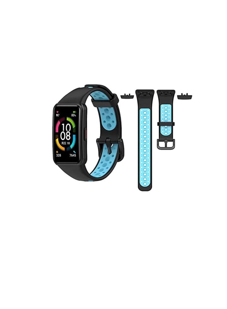 Silicone Strap For Huawei - Honor Band 6 Colorful Pattern Replacement Watchbands For Huawei Band 6 Smart Watch - Image 3