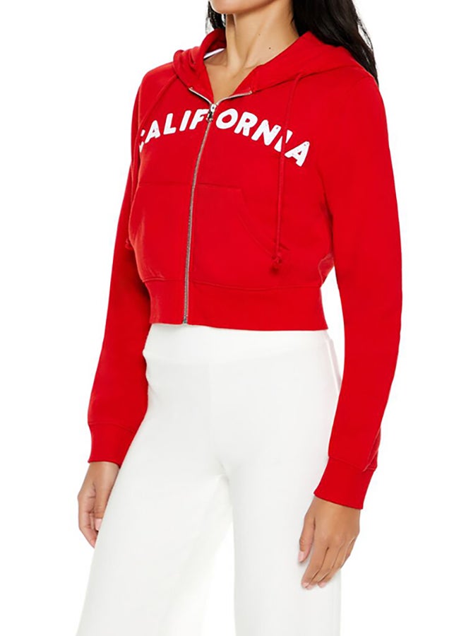FOREVER 21 Fleece California Zip-Up Hoodie  - Image 2