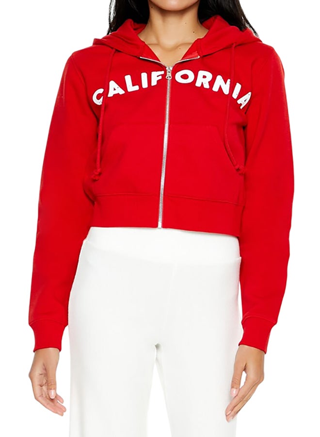 FOREVER 21 Fleece California Zip-Up Hoodie  - Image 1