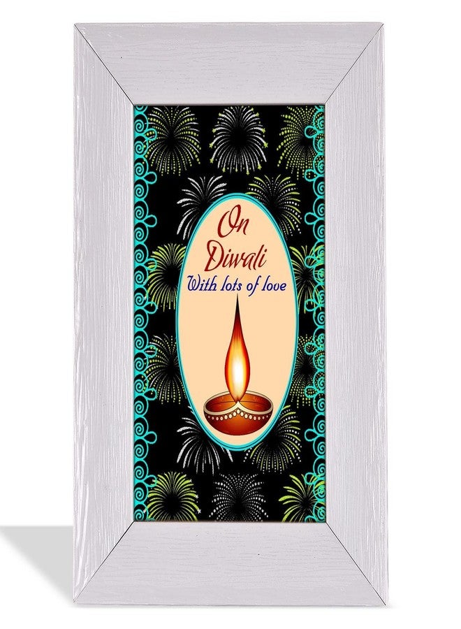 Alwaysgift On Diwali with Lots of Love 2 Diyas, Ladies Wallet, Smiley Keychain, Quotation Photo Frame Hamper - Image 3